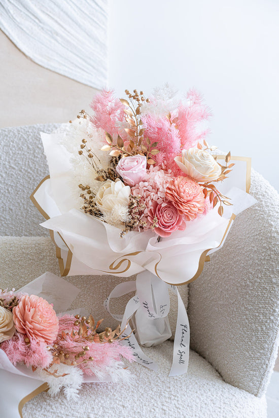 Pink Moire Bouquet