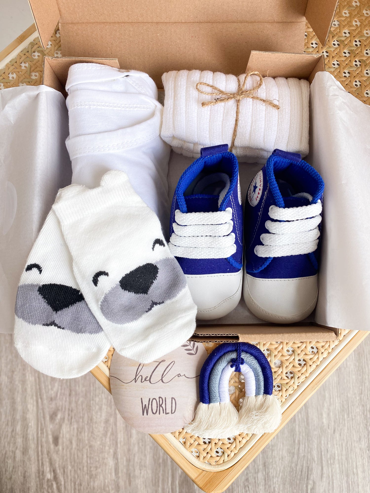 Baby Gift Set - Romper Set Blue