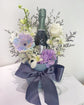 Sparkling wine and Flowers - Blue/purple theme