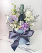 Sparkling wine and Flowers - Blue/purple theme